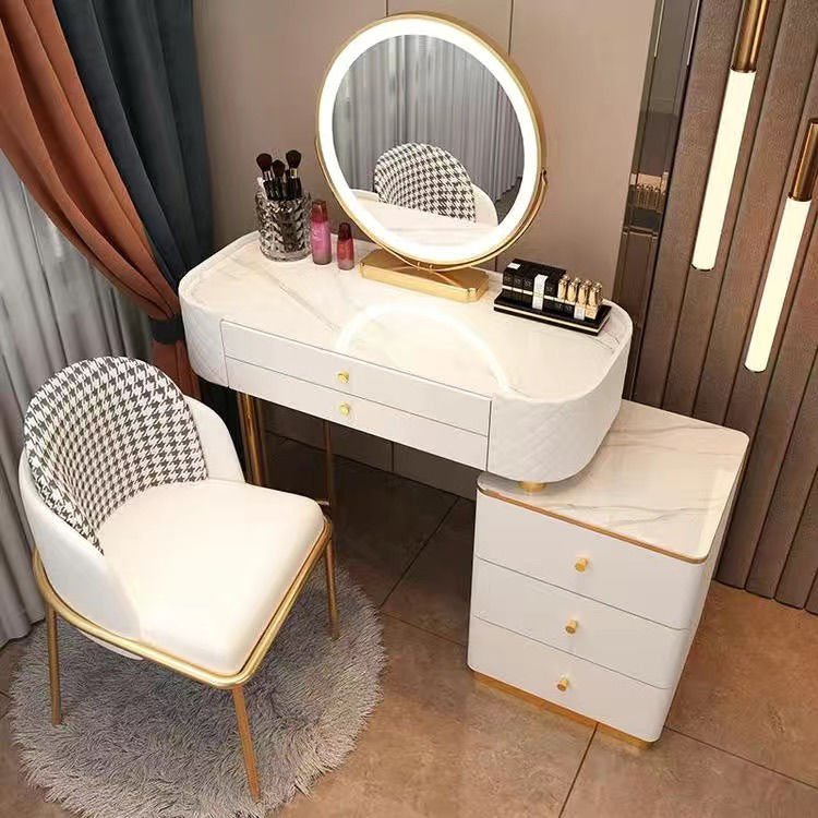 Modern Minimalist Bedroom Dresser Chair Set