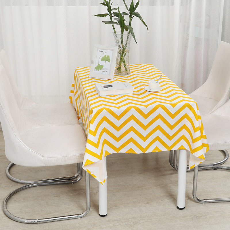 Yellow corrugated napkin