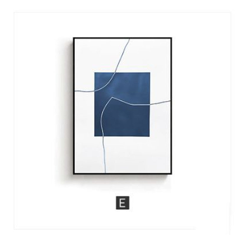 Living Room Decoration Painting Modern Minimalist Blue Abstract