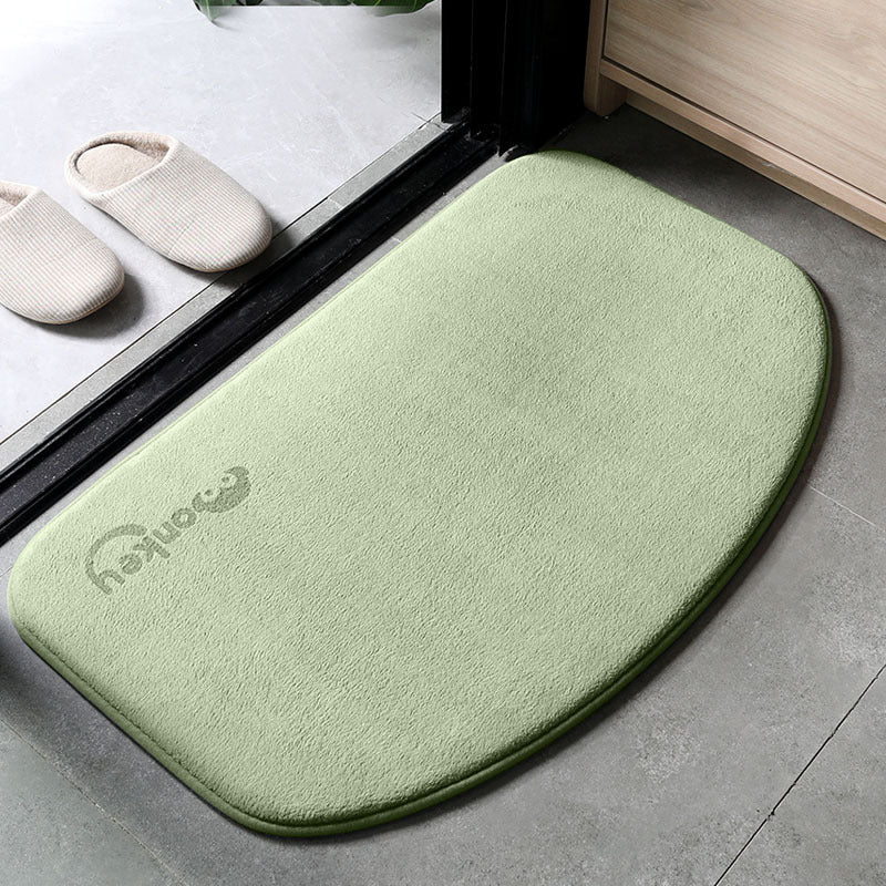 Semi-circular Floor Mat Toilet Door Absorbent Foot Mat