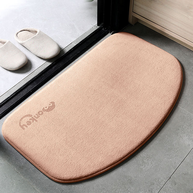 Semi-circular Floor Mat Toilet Door Absorbent Foot Mat