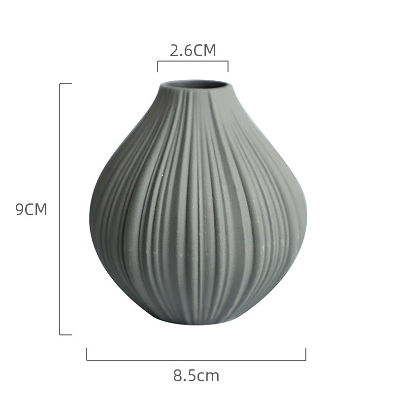 Mini Ceramic Vase Modern Minimalist Dining Table