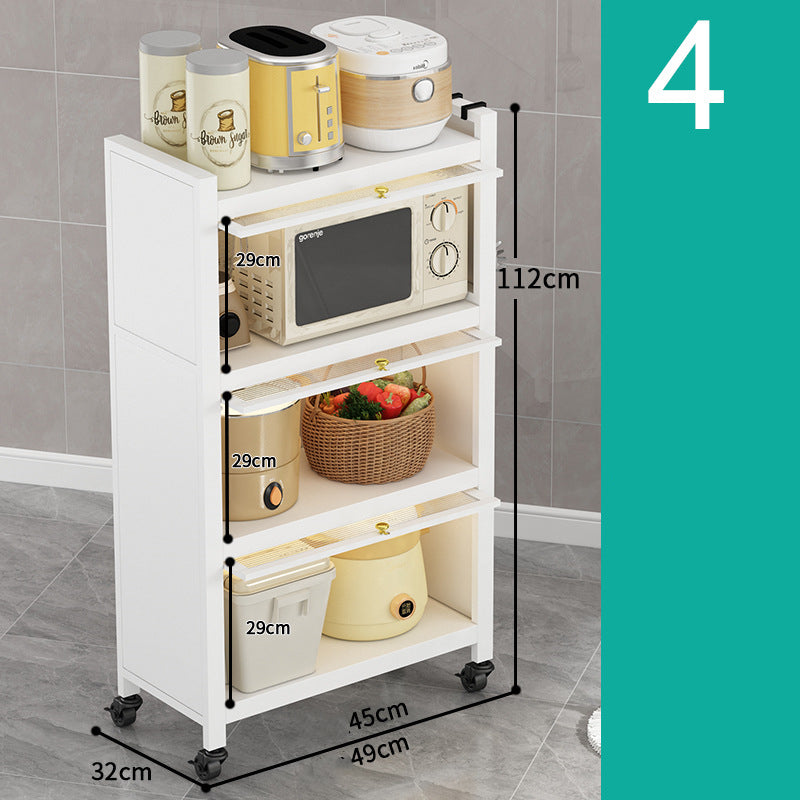 Kitchen Rack Dustproof Multi Layer Floor To Ceiling Cabinet