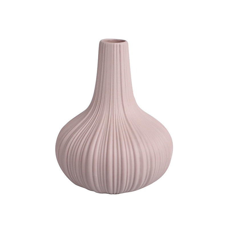 Mini Ceramic Vase Modern Minimalist Dining Table