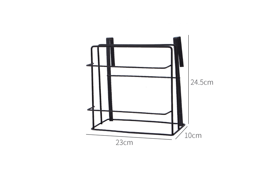 Kitchen cabinet hanging type vegetable board nail free rack