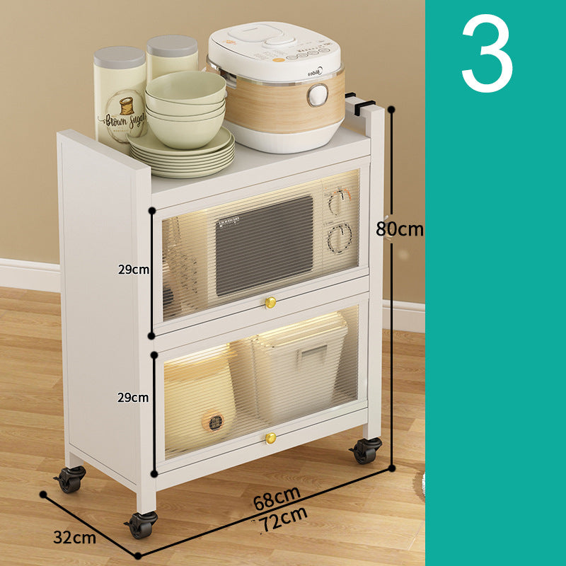 Kitchen Rack Dustproof Multi Layer Floor To Ceiling Cabinet