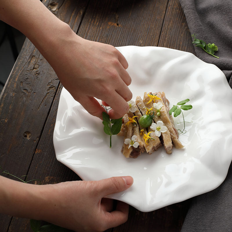 Irregular Ceramic Plates With Special-shaped Personality