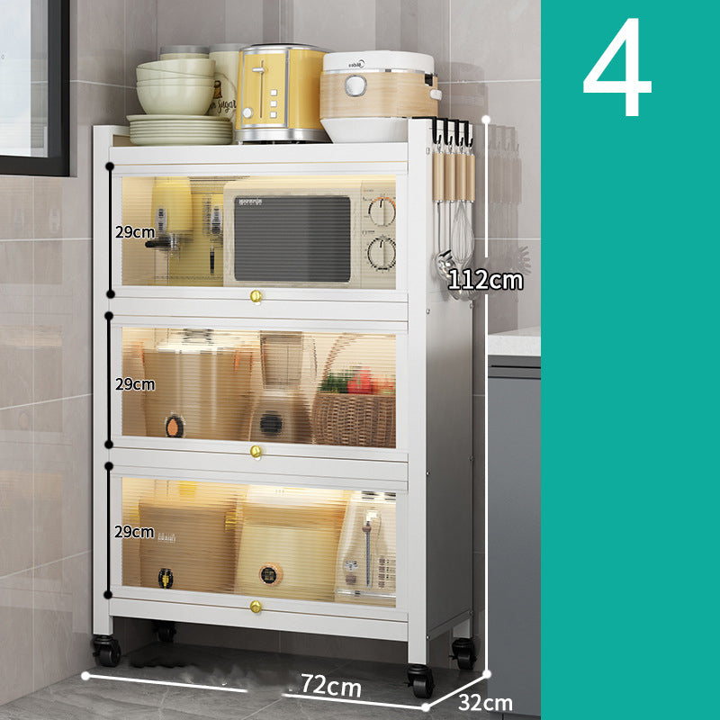 Kitchen Rack Dustproof Multi Layer Floor To Ceiling Cabinet