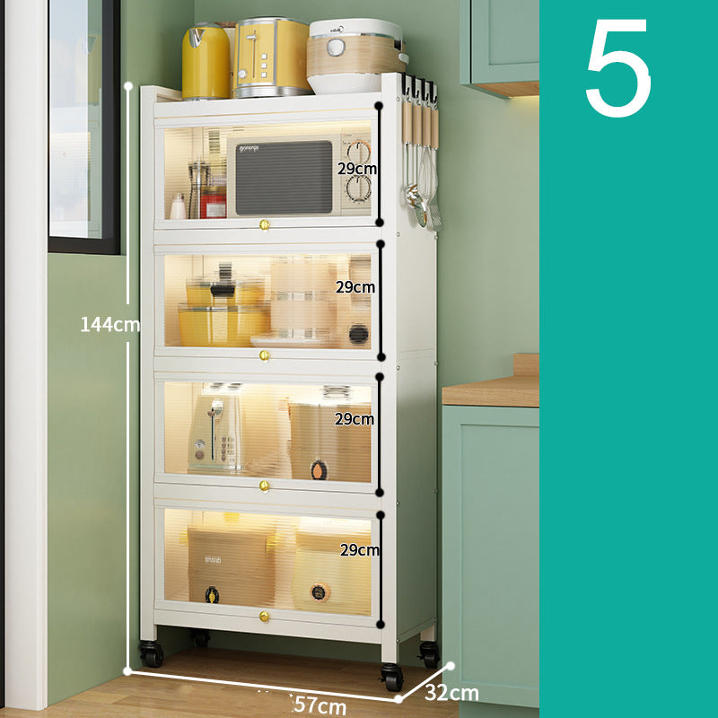 Kitchen Rack Dustproof Multi Layer Floor To Ceiling Cabinet