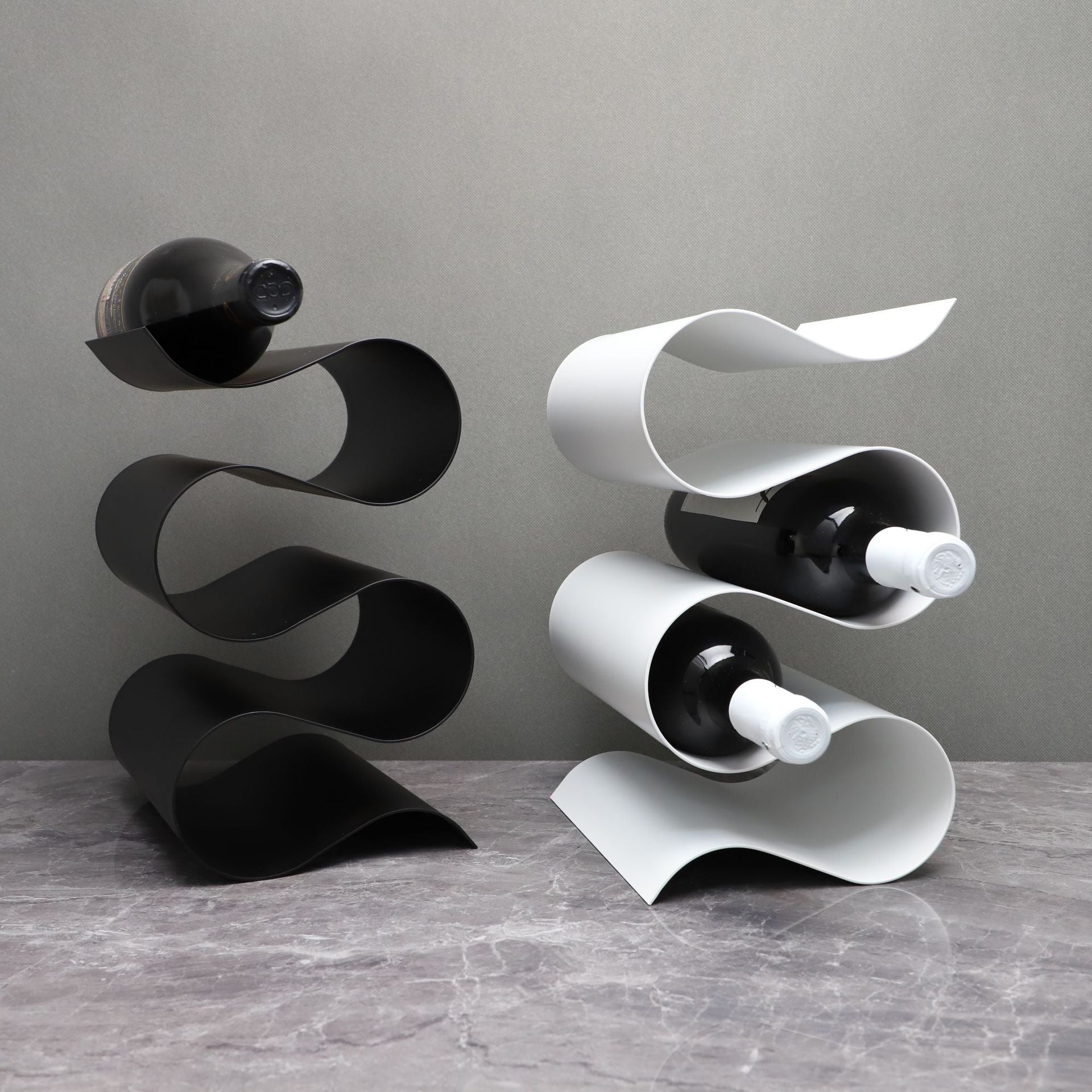 Modern Minimalist Metal S-shaped Wine Rack