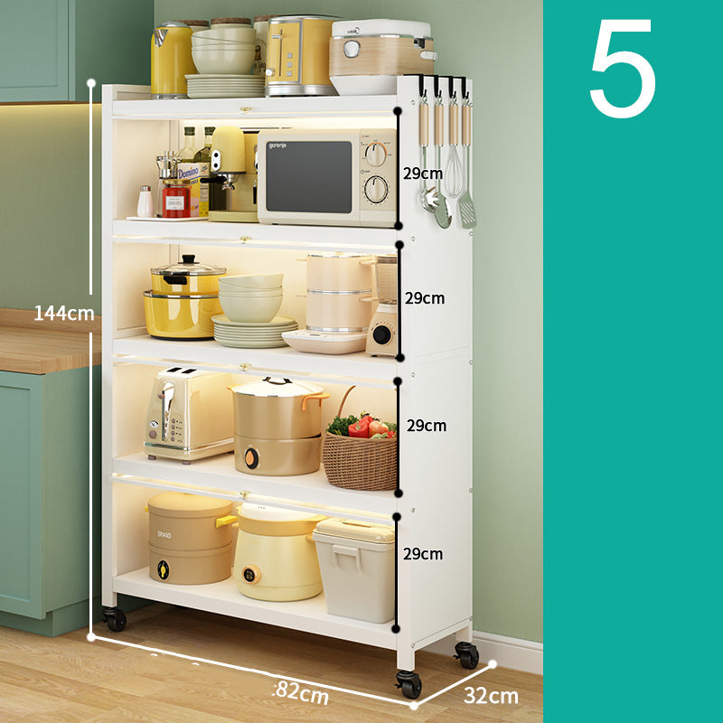 Kitchen Rack Dustproof Multi Layer Floor To Ceiling Cabinet