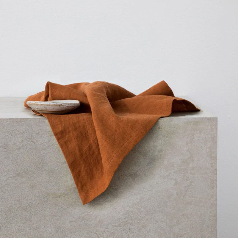 Linen Napkin Cloth Ins Simple Wiping Towel Square Scarf