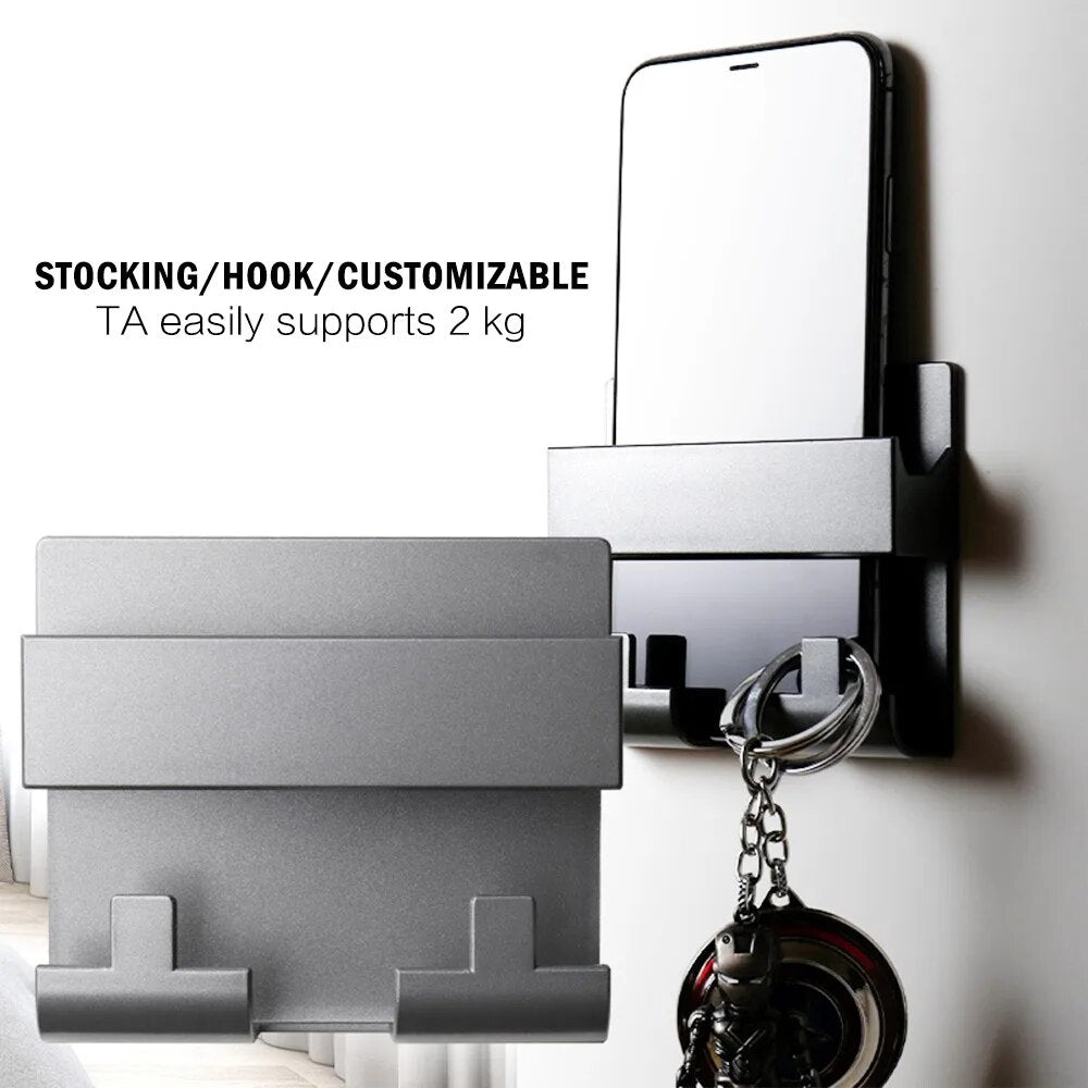 1PC Wall Mounted Organizer Storage Holder with Hook Multifunction Holder Stand