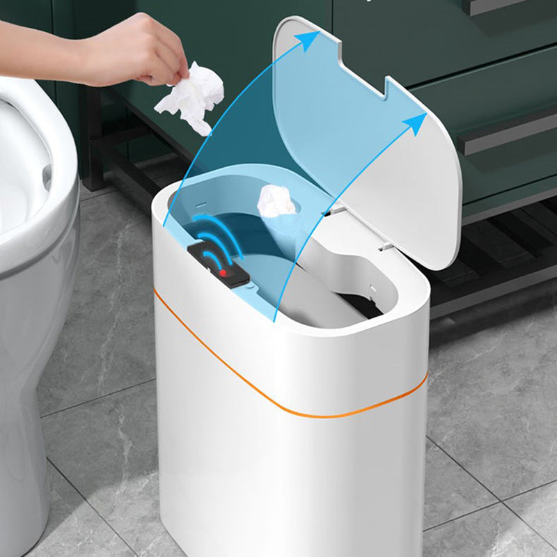 Automatic Smart Trash Can With Lid For Bathroom Storage Trash