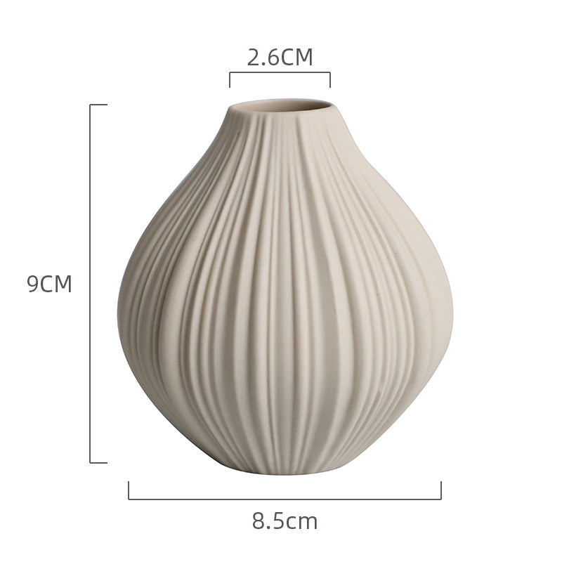 Mini Ceramic Vase Modern Minimalist Dining Table