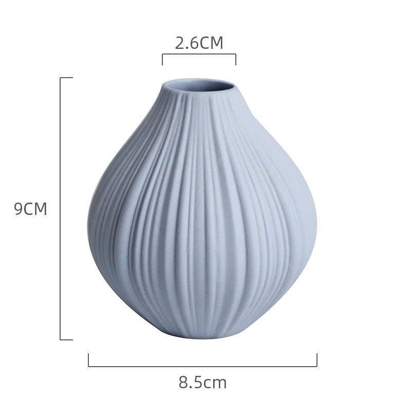 Mini Ceramic Vase Modern Minimalist Dining Table