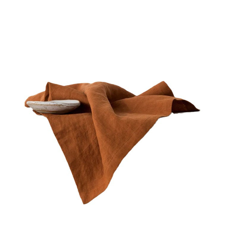 Linen Napkin Cloth Ins Simple Wiping Towel Square Scarf