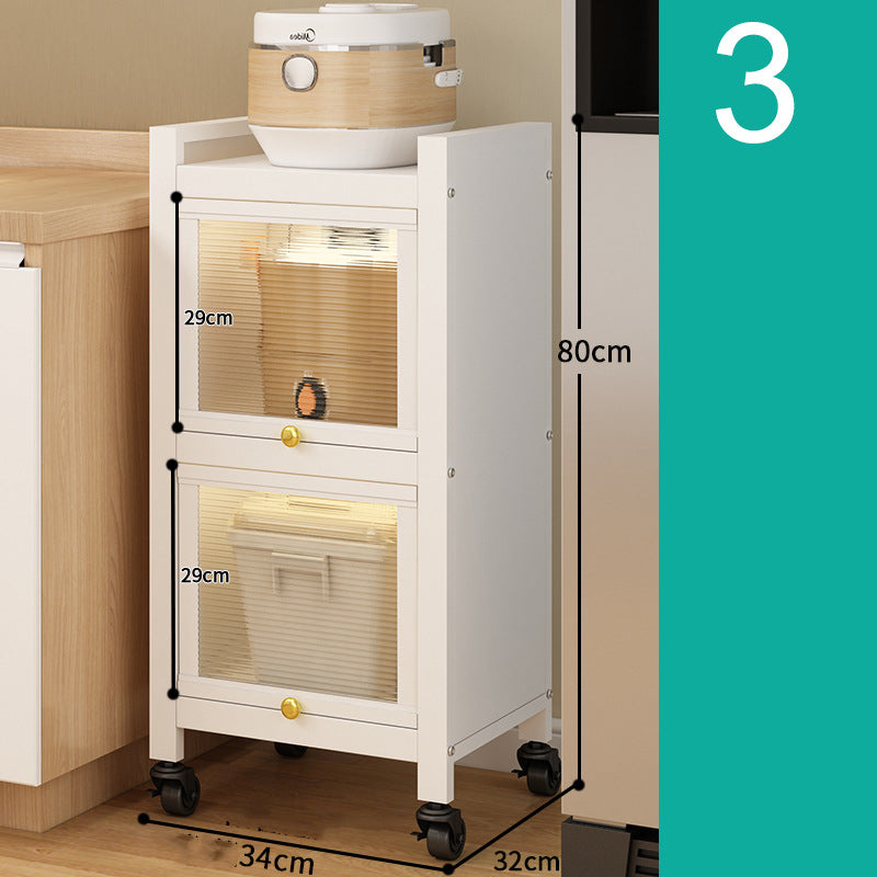 Kitchen Rack Dustproof Multi Layer Floor To Ceiling Cabinet