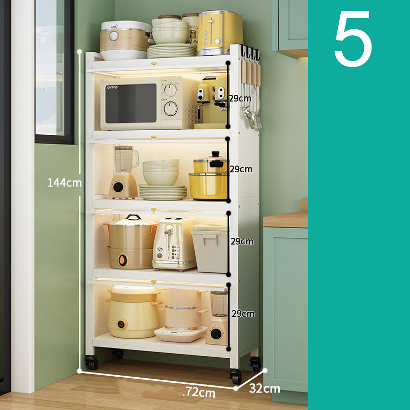 Kitchen Rack Dustproof Multi Layer Floor To Ceiling Cabinet