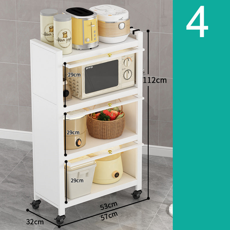 Kitchen Rack Dustproof Multi Layer Floor To Ceiling Cabinet