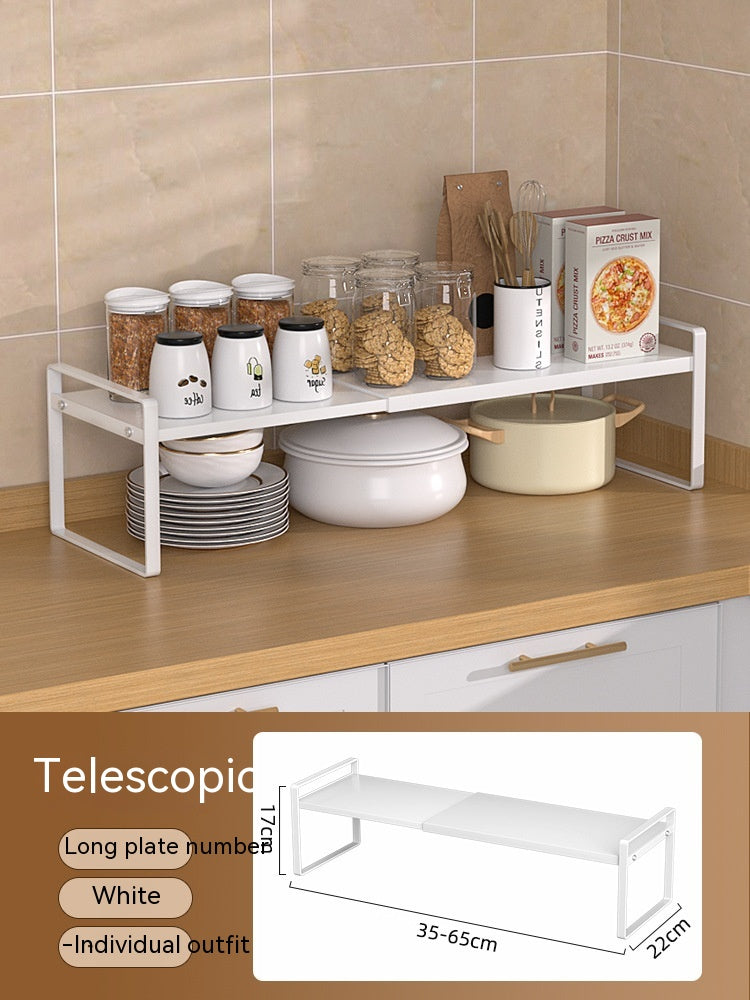 Kitchen Storage Retractable Cabinet Storage Shelf