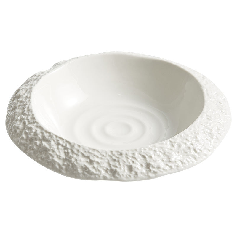 Rock Pattern Ceramic Household Deep Plates