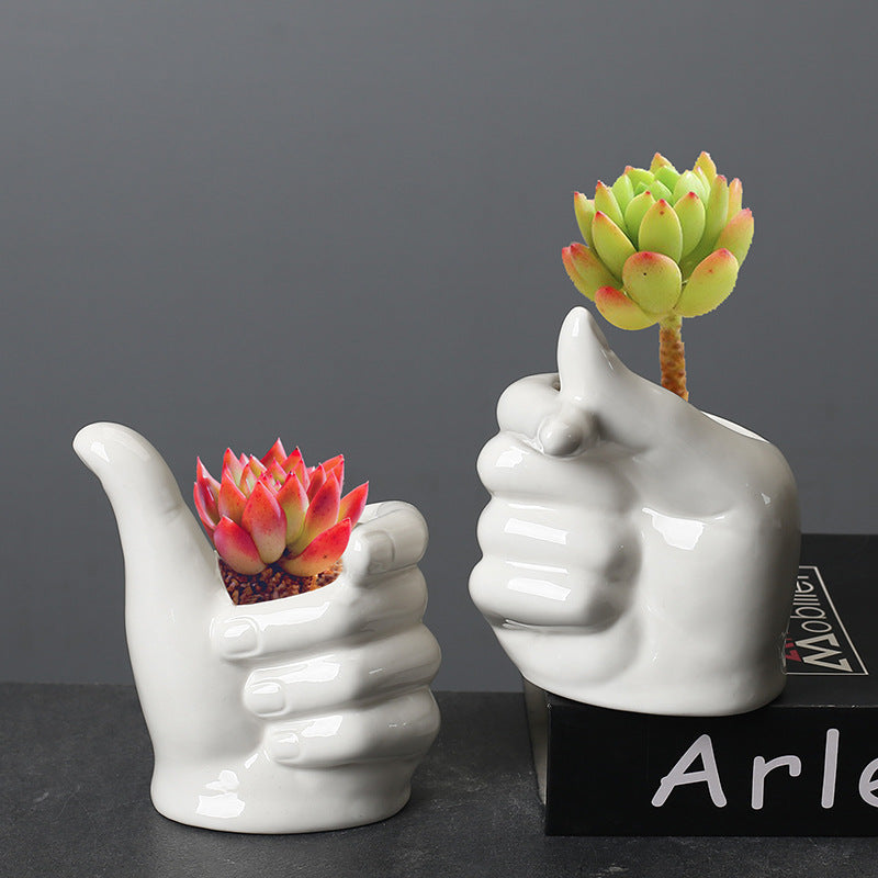 Finger Palm Vases