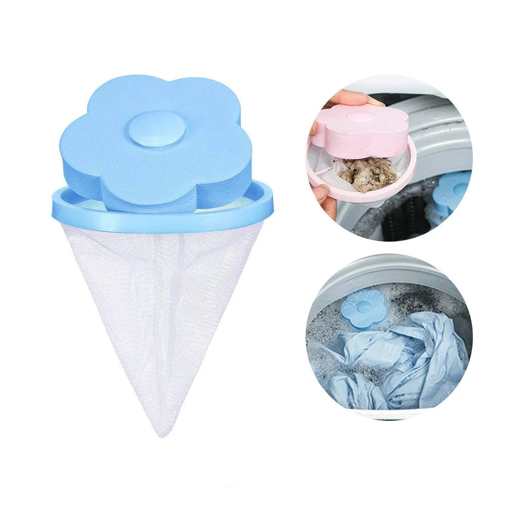 4Pcs/Set Reusable Laundry Hair Catcher